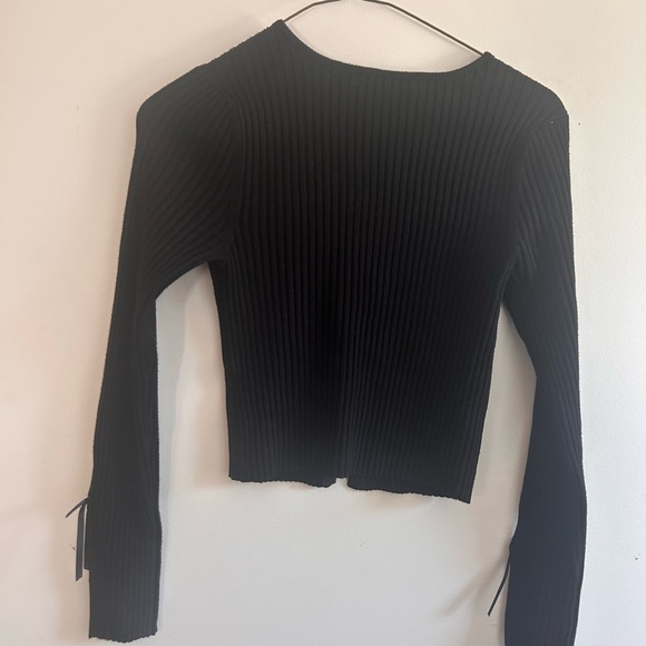 Little Bow Ribbed Cardigan - Picture 6 of 6